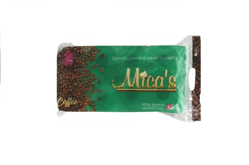 MICAS HARTIE IGIENICA 8ROLE 3STR CAFEA 